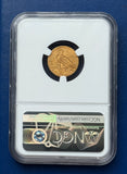 1909 $2.50 Gold Indian Quarter Eagle NGC MS62