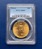 1914-S $20 Saint Gaudens PCGS MS63