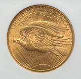 1907 Gold $20 Saint Gaudens Double Eagle NGC MS 63