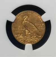 1913 US $2.50 Gold Indian Head Quarter Eagle NGC MS 63