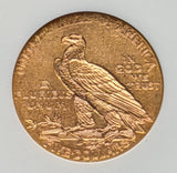 1915 $5 Gold Indian Half Eagle NGC MS62