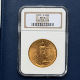 1915 S $20 Gold Saint Gaudens NGC MS 64