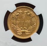 1854 $3 Gold Princess NGC AU 55