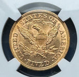 1878 Gold $5 Liberty NGC MS62