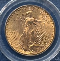 1923 D Gold $20 Saint Gaudens PCGS 63