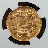 1878 $3 Gold Princess NGC MS 60