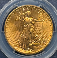 1908-D $20 Saint Gaudens  PCGS MS63 Motto