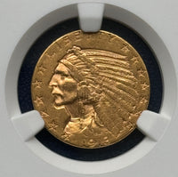 1913 S $5 Indian Head NGC AU 58 CAC