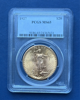 1927 $20 Saint Gaudens Double Eagle PCGS MS65