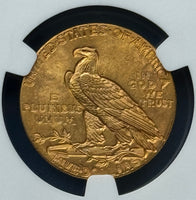 1913 $5 Indian Head Half Eagle NGC MS 63