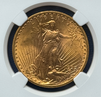 1922 $20 Saint Gaudens Gold Double Eagle NGC MS 64