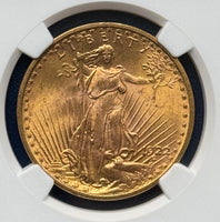 1922 $20 Saint Gaudens NGC MS 64+