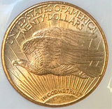 1924 $20 Saint Gaudens Gold Double Eagle NGC MS65