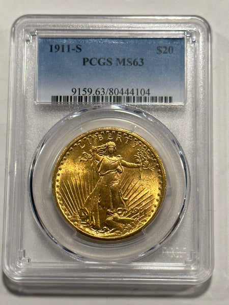 1911-S Gold $20 Saint Gaudens