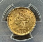 1899 $2.50 Liberty Head Quarter Eagle PCGS MS63