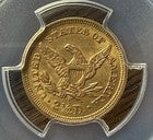 1853 $2.50 Liberty Head Gold Quarter Eagle PCGS MS61