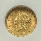 1851 G$1 NGC MS 63