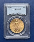 1914-S $20 Saint Gaudens Double Eagle PCGS MS63
