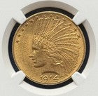 1914 $10 Indian Head Gold Eagle NGC MS 62