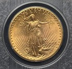 1911-D $20 Saint Gaudens Double Eagle MS65 Blanchard MS63