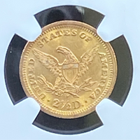 1893 $2.5 Liberty NGC MS62