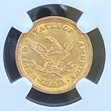 1893 $2.5 Liberty NGC MS62