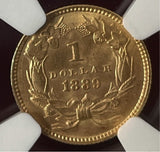 1889 US G$1 NGC MS 66