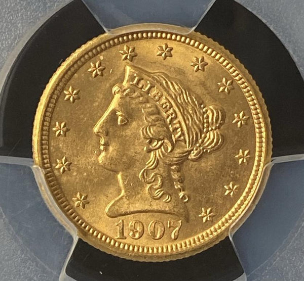 1907 $2.50 Liberty PCGS MS64