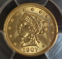 1907 $2.50 Liberty PCGS MS64