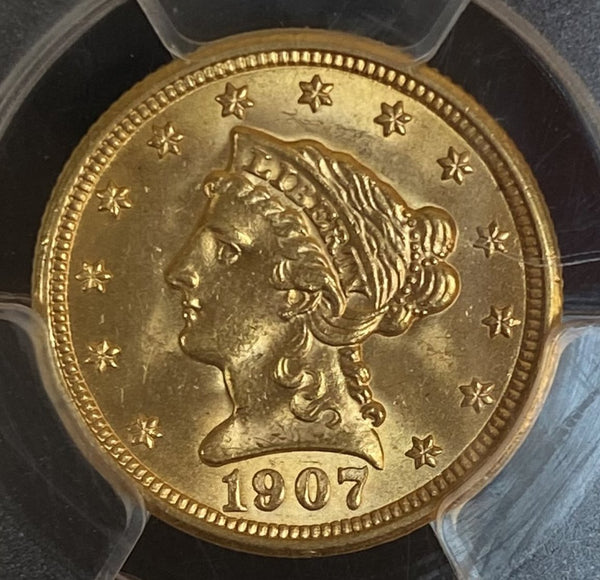 1907 $2.50 Liberty PCGS MS64