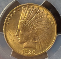 1926 Gold $10 Indian Head Eagle PCGS MS63