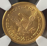 1906 Gold $2.5 Liberty Head Quarter Eagle NGC MS65