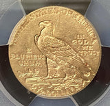 1926 Gold $2.50 Indian Head Quarter Eagle PCGS MS63