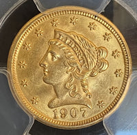 1907 $2.50 Liberty PCGS MS65 Shield