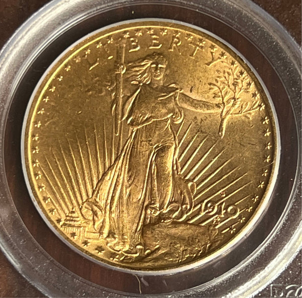 1910-S Gold $20 Saint Gaudens Double Eagle PCGS MS62