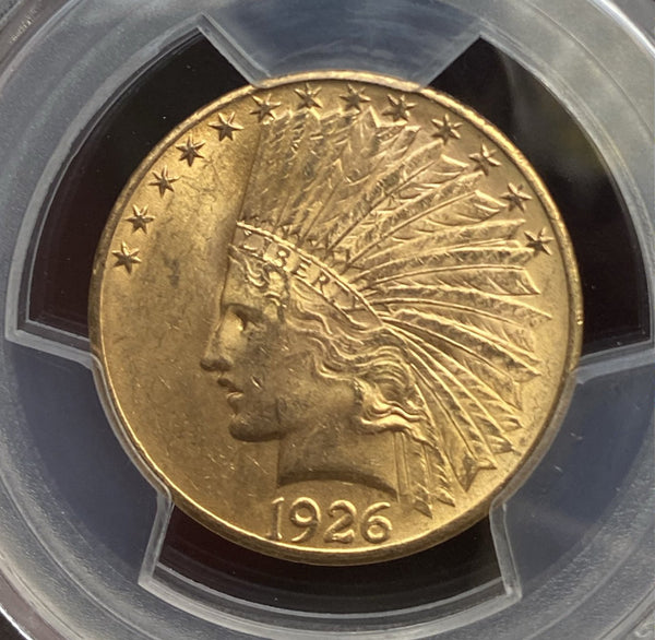 1926 $10 Indian Head  PCGS MS63